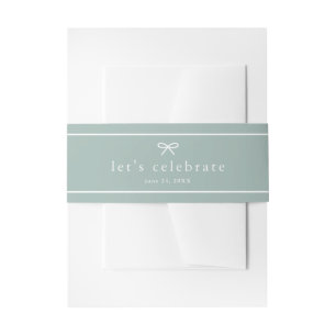 Bandeau De Faire-part Élégant Baby shower neutre vert simple