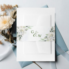 Bandeau De Faire-part Elégant bleu bleu bleu floral Mariage