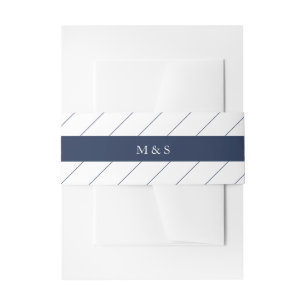 Bandeau De Faire-part Elégant bleu monochromatique personnalisé