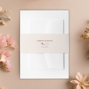 Bandeau De Faire-part Elegant Boho Fall Fleur sauvage Mariage