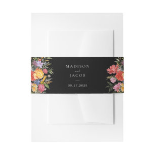 Bandeau De Faire-part Elegant Boho Floral Mariage néerlandais