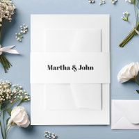 Élégant classique blanc et Mariage noir