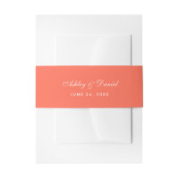 Elégant corail moderne et Mariage blanc