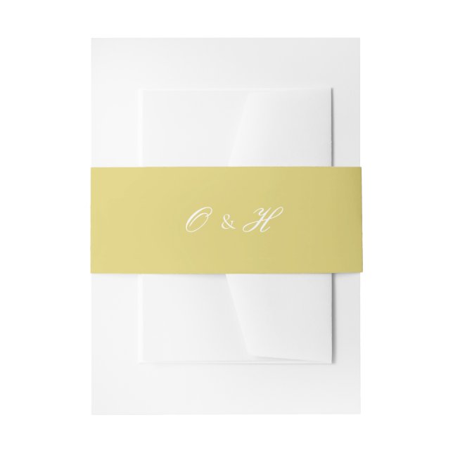 Bandeau De Faire-part Elegant Island Citrus Belly Band (Devant example)