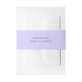 Bandeau De Faire-part Elegant Light Purple Lilac Flowers Wedding
