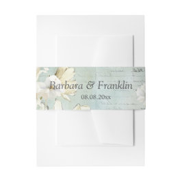 Bandeau De Faire-part Élégant Mariage blanc de marguerite