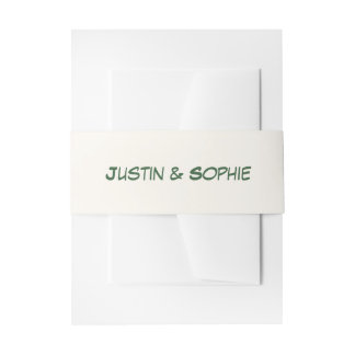 Bandeau De Faire-part Élégant Mariage Minimaliste Vert Sauge