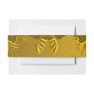 Bandeau De Faire-part Élégant Mariage Or