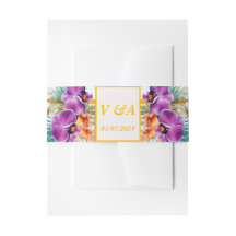 Élégant Mariage Tropical Formal