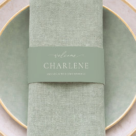 Bandeau De Faire-part  Elegant Menu & Invitation Wrap
