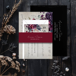 Bandeau De Faire-part Élégant minima de typographie Mariage rouge