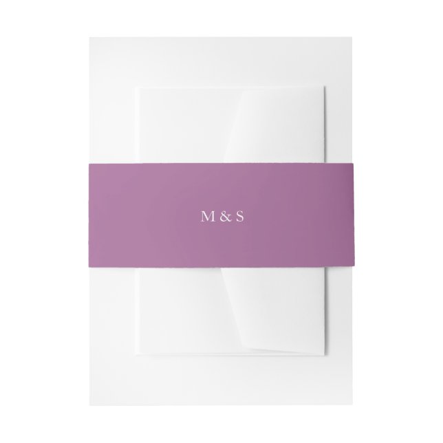 Bandeau De Faire-part Élégant Monochromatique Pastel Purple Personnalisé (Devant example)
