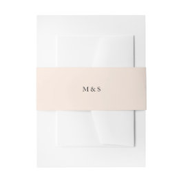 Bandeau De Faire-part Élégant Monochromatique Pastel Rose Personnalisé