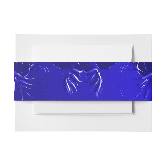 Bandeau De Faire-part Elégant Royal Blue (Devant Example)