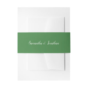 Bandeau De Faire-part Élégant script Calligraphie noir Sage Mariage vert