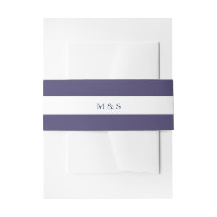 Bandeau De Faire-part Élégant violet monochromatique personnalisé