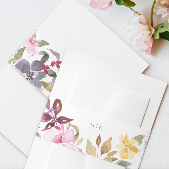 Bandeau De Faire-part Elégante aquarelle Beau Mariage (Créateur téléchargé)