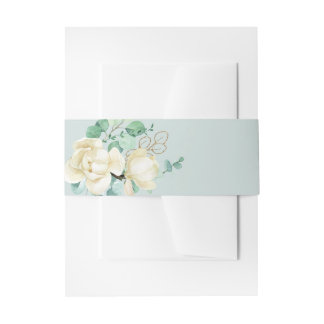 Bandeau De Faire-part Elégante aquarelle Magnolia blanche