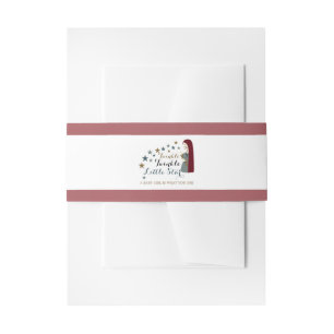 Bandeau De Faire-part Élégantes Étoiles en chute, Baby shower