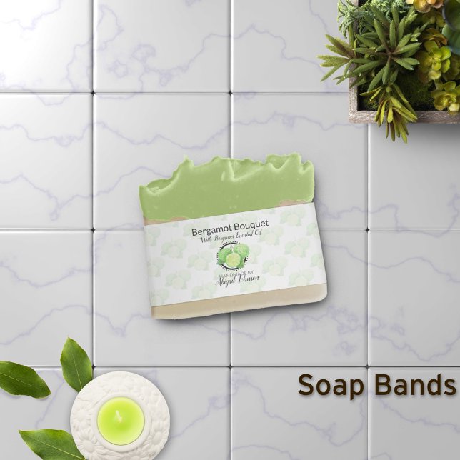 Bandeau De Faire-part Emballage de bande de savon d'artiste Bergamot (Créateur téléchargé)