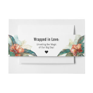 Bandeau De Faire-part 💌Enveloppé d'amour Hibiscus Serenade Paradis