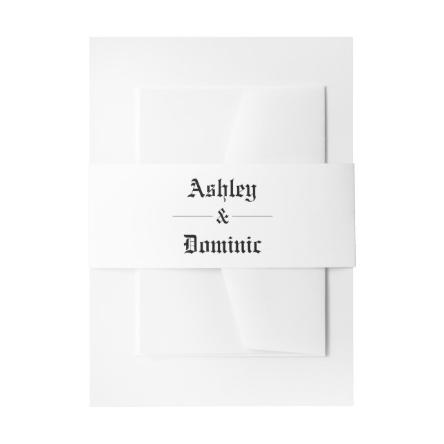 Bandeau De Faire-part Enveloppe de mariage celtique simple  (Devant example)