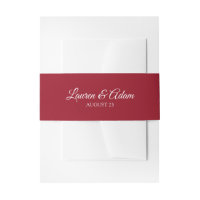 Enveloppement faire-part de mariage / Bande ventre