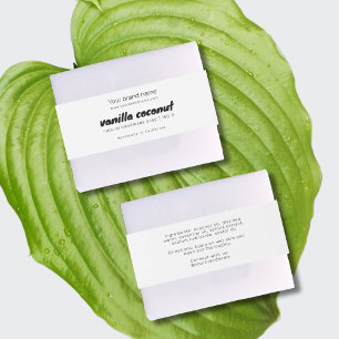 Bandeau De Faire-part Étiquette d'emballage moderne de savon blanc ingré