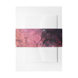 Bandeau De Faire-part Étoiles Étoilées Espace Galaxie Motif Espace