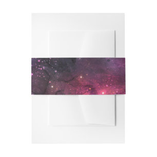 Bandeau De Faire-part Étoiles Étoilées Motif Galactique Planétaire de l'