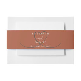 Bandeau De Faire-part Faire cœur Alliance en terre cuite
