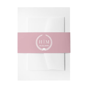 Bandeau De Faire-part Faire Invitation Monogramme à la Rose Antique Douc