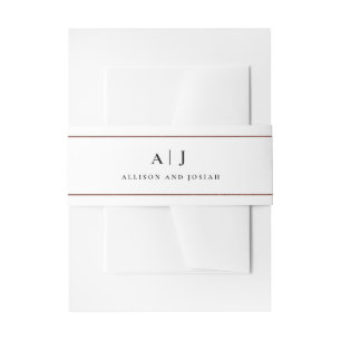 Bandeau De Faire-part Faire-part de mariage d'or Rose Monogramme classiq
