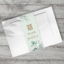 Bandeau De Faire-part Faire-part de mariage double bonheur Eucalyptus