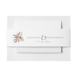 Bandeau De Faire-part Faire-part de mariage Dusty Rose Pampas