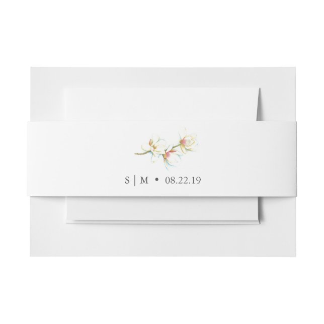 Bandeau De Faire-part Faire-part de mariage floral (Devant Example)