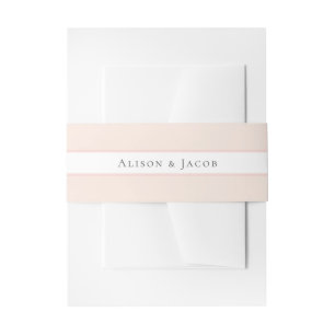 Bandeau De Faire-part Faire-part de mariage floral rose simple