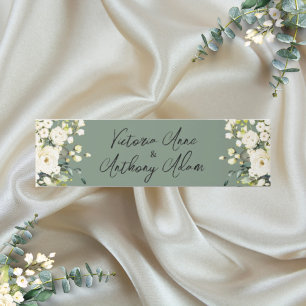 Bandeau De Faire-part Faire-part de mariage floral vert personnalisé