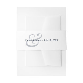 Bandeau De Faire-part Faire-part de mariage Navy Ampersand |
