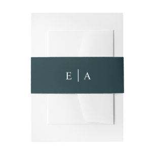 Bandeau De Faire-part Faire-part de mariage simple vert foncé