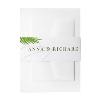 Bandeau De Faire-part Faire-Part de Mariage Tropical Romantique