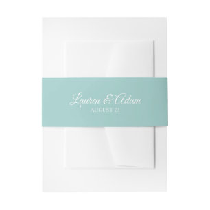 Bandeau De Faire-part Faire-parts de mariage tours de ventre Turquoise