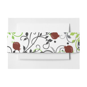 Bandeau De Faire-part Faisceau de ventre d'invitation de mariage juif à