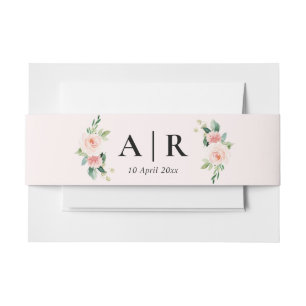 Bandeau De Faire-part fanfaron de fleurs rousses roses