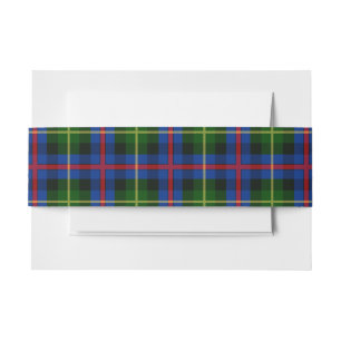 Bandeau De Faire-part Farquharson Scottish Tartan Belly Band