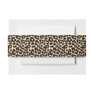 Bandeau De Faire-part Faux Leopard Fur   Fake Fur Motif