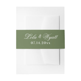 Bandeau De Faire-part Fern Green Mariage élégant