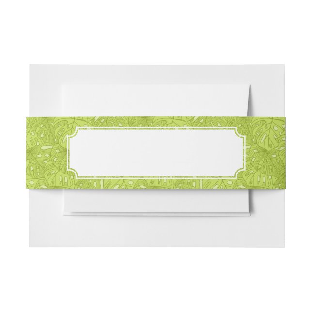 Bandeau De Faire-part Feuille de palmier (Devant Example)