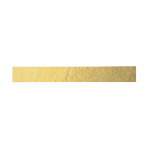 Bandeau De Faire-part Feuille d'or élégante de Faux
