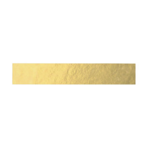 Bandeau De Faire-part Feuille d'or élégante de Faux